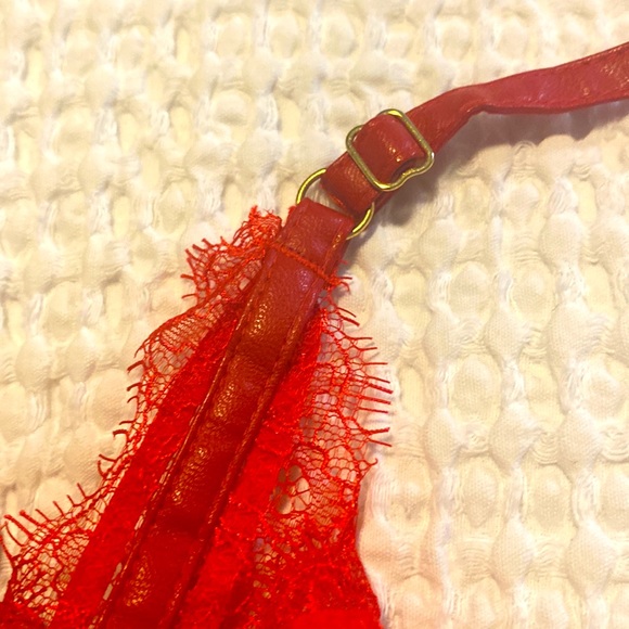 NWOT Luxury Italian Lace and tulle Babydoll Halter lingerie camisole , size M - Picture 4 of 8